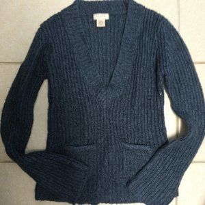 Navy Blue V-Neck Sweater